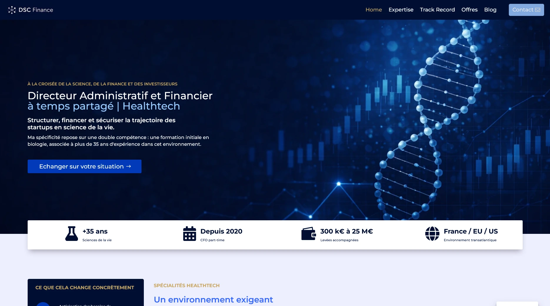 DSC Finance - DAF à temps partagé Healthtech